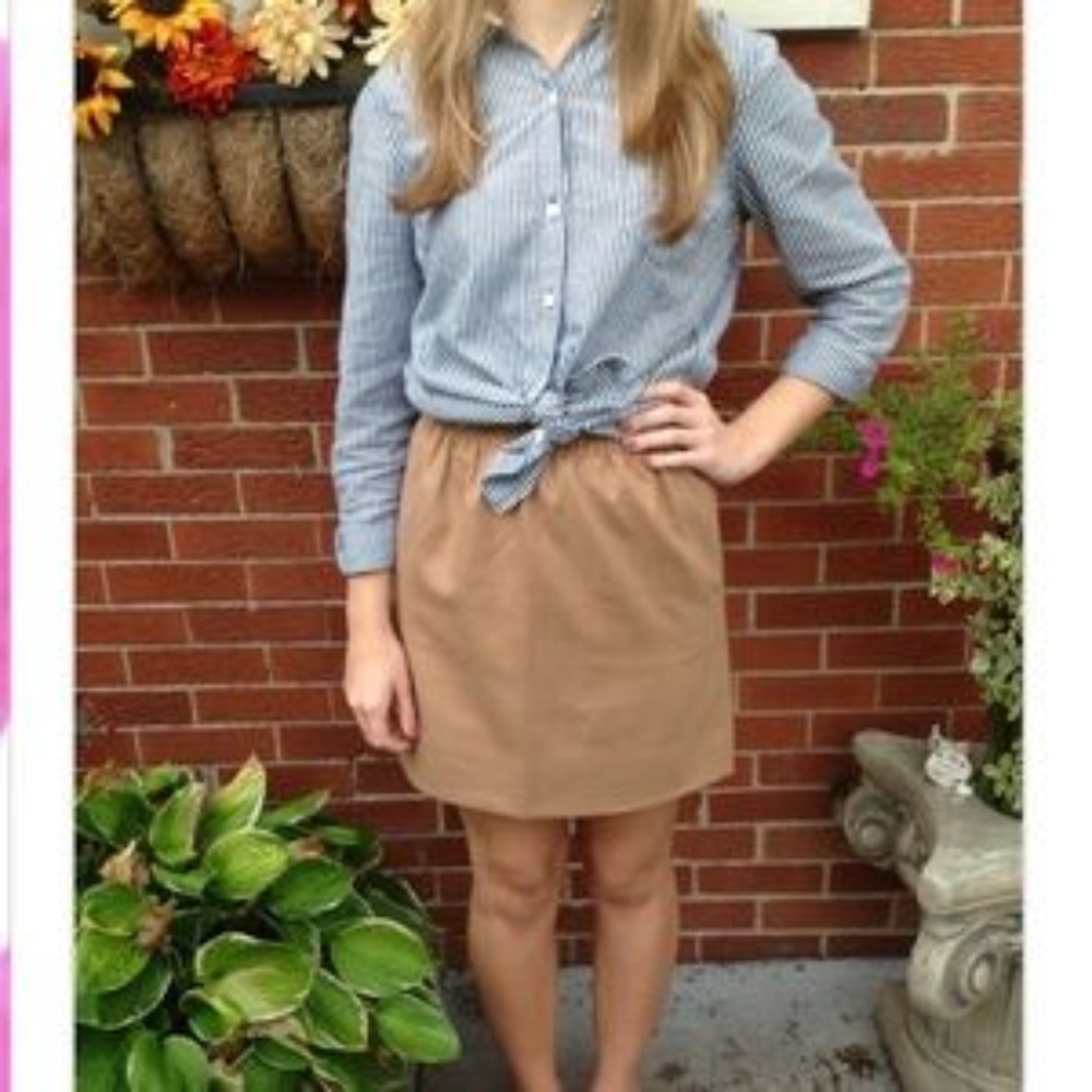 J. Crew pleated mini skirt SZ 14